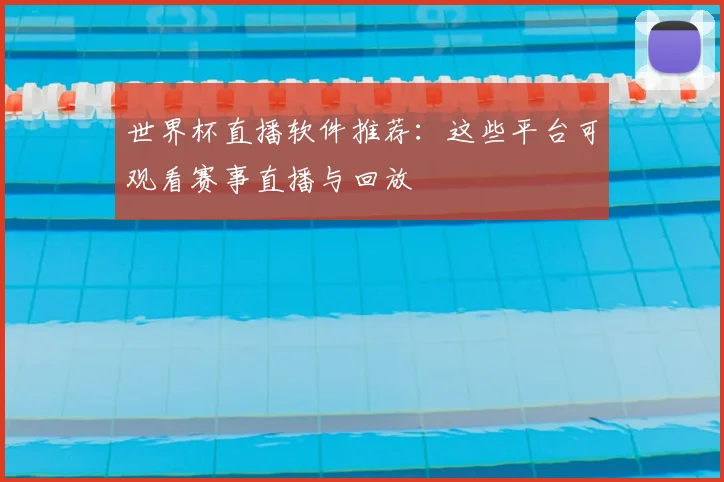 世界杯直播软件推荐：这些平台可观看赛事直播与回放